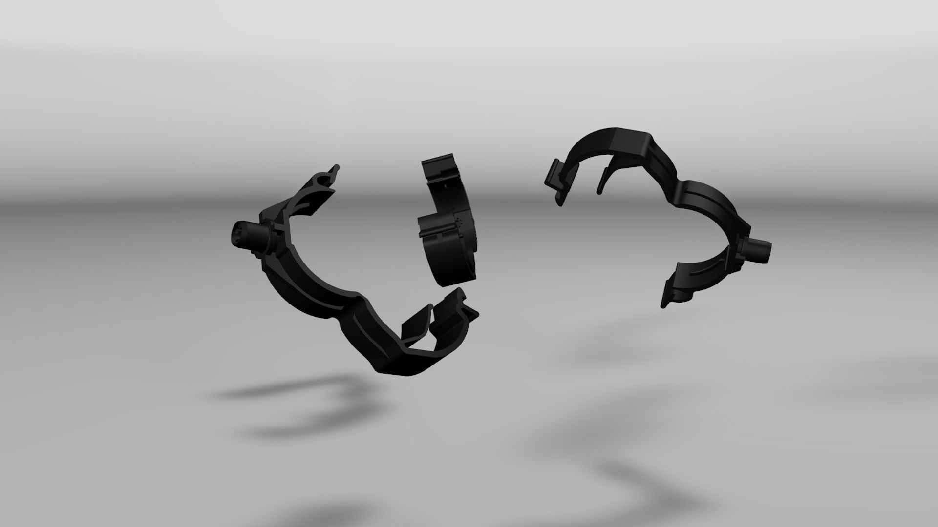Clip clamp and anchor Low-poly 3D model_12