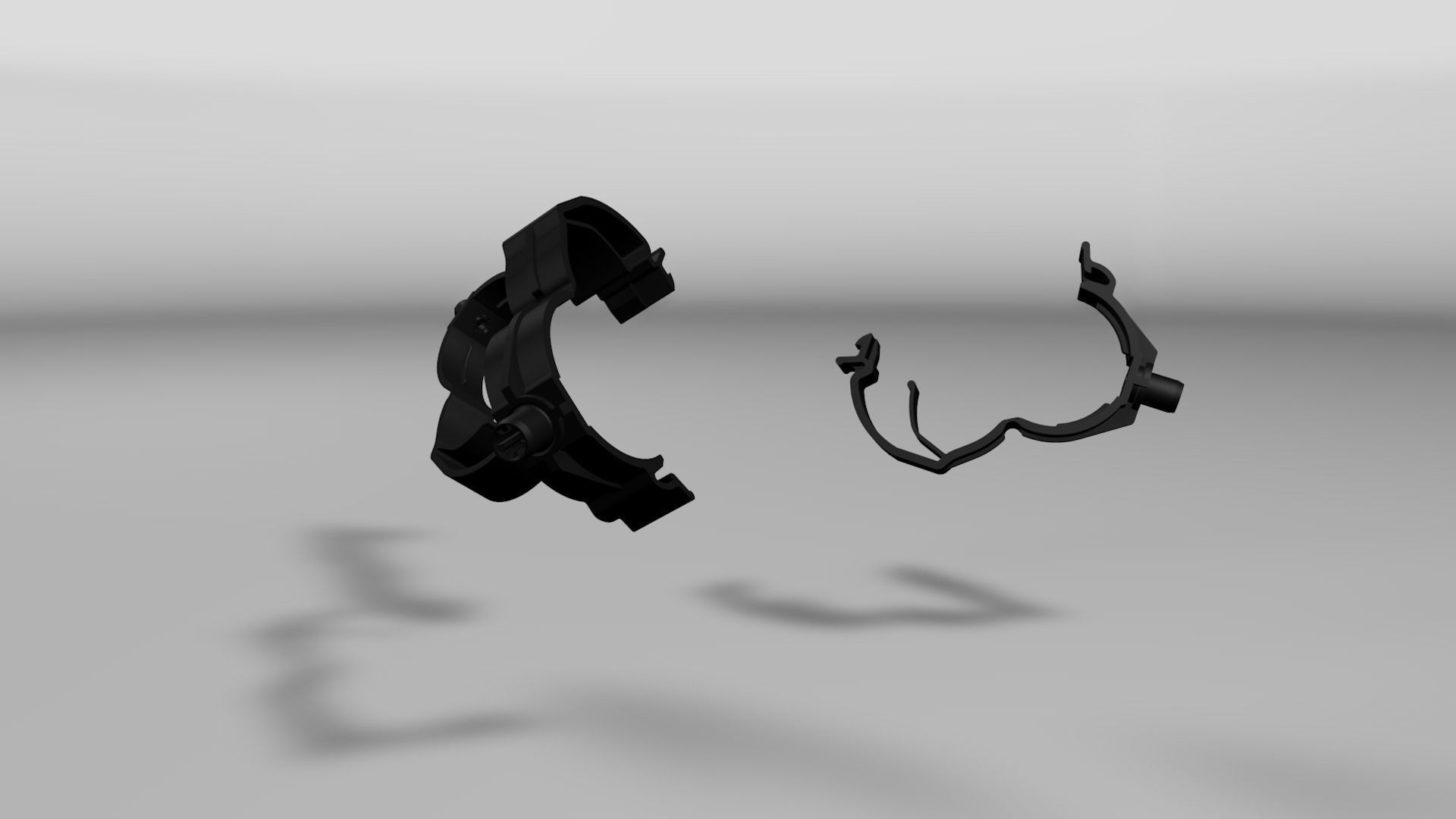 Clip clamp and anchor Low-poly 3D model_16