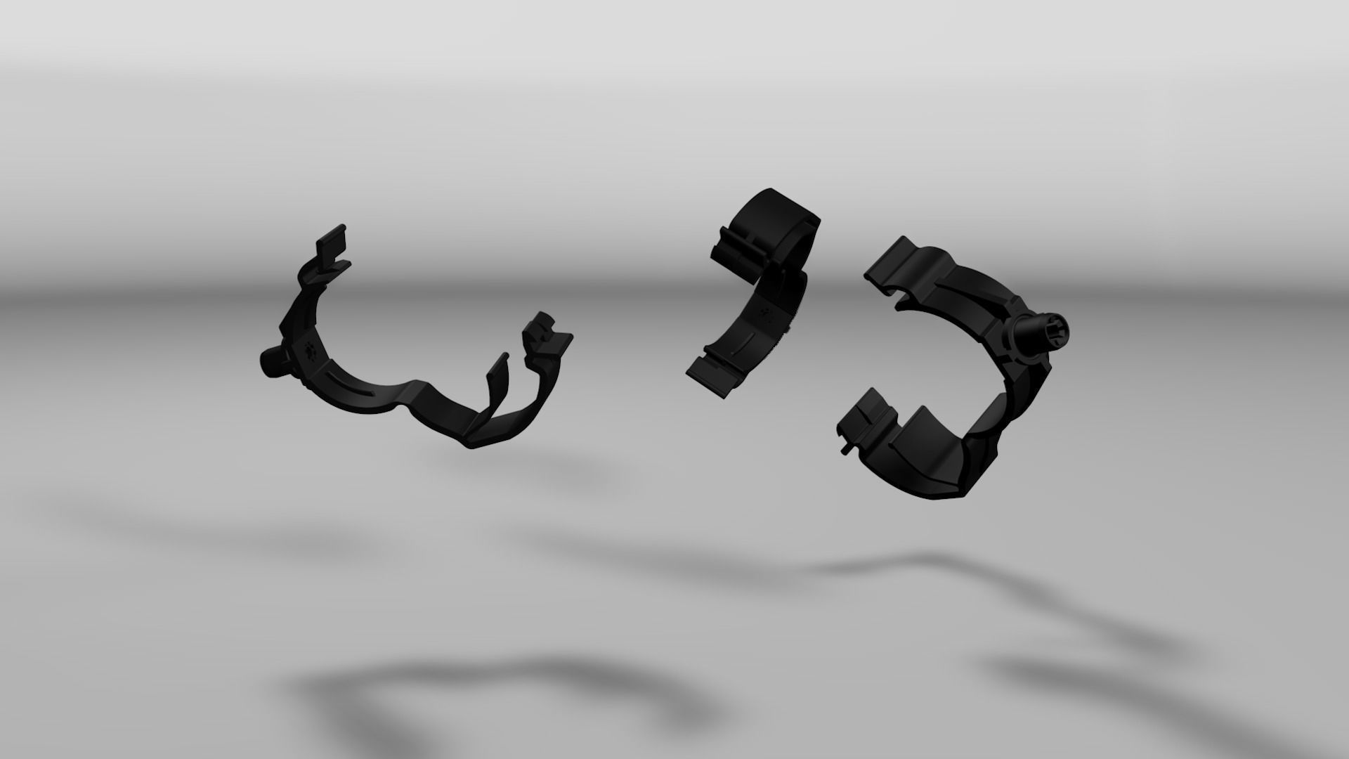 Clip clamp and anchor Low-poly 3D model_11