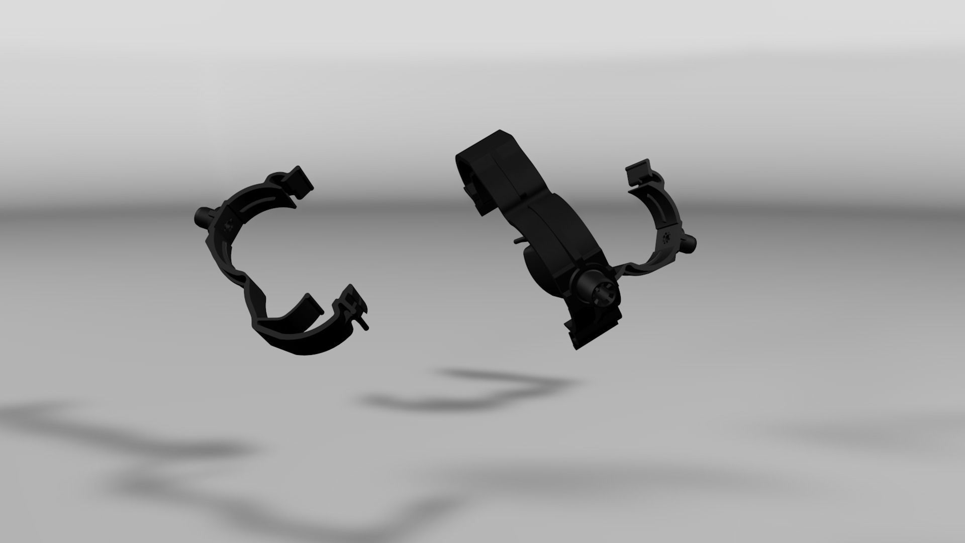 Clip clamp and anchor Low-poly 3D model_15