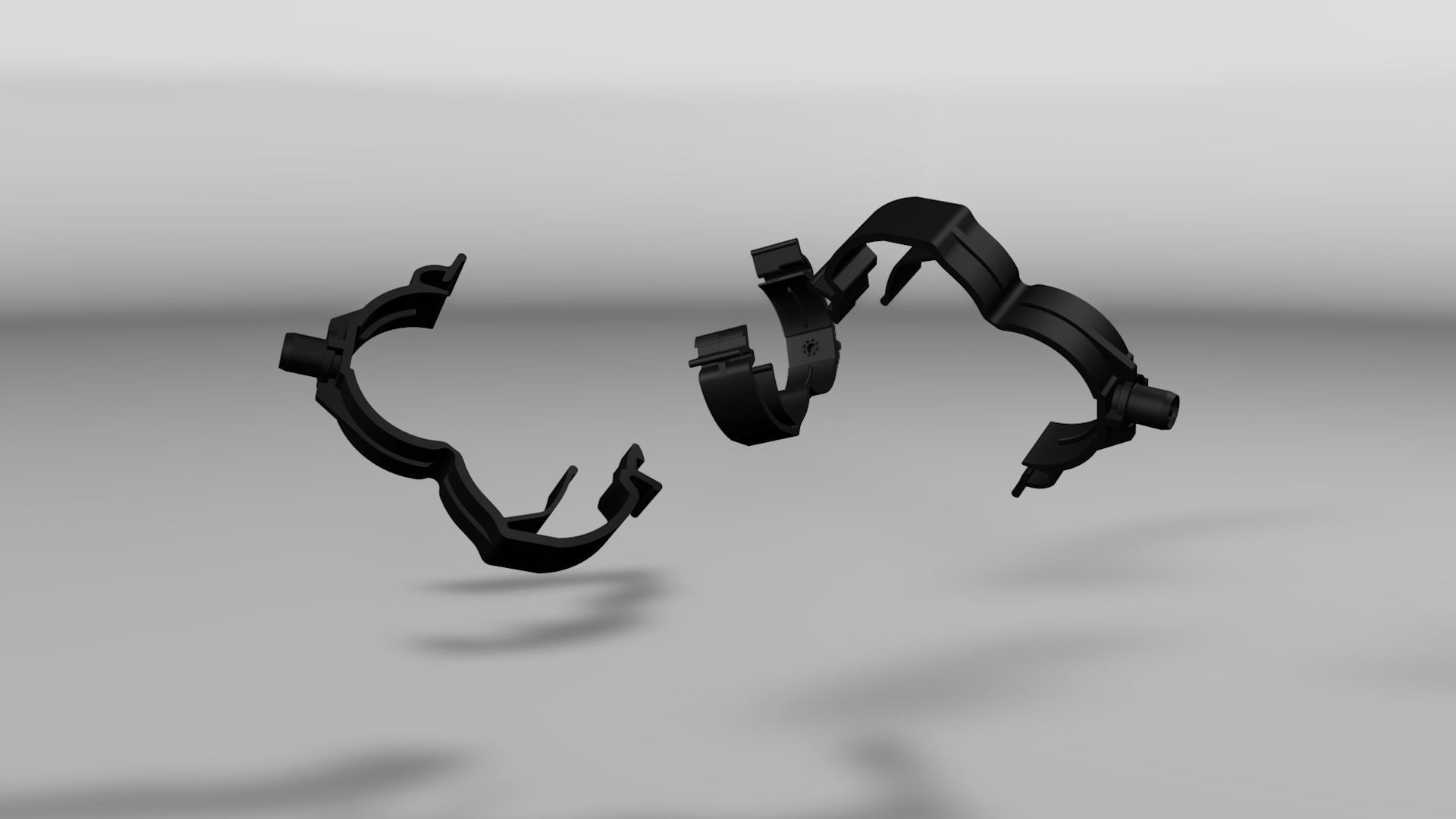 Clip clamp and anchor Low-poly 3D model_14