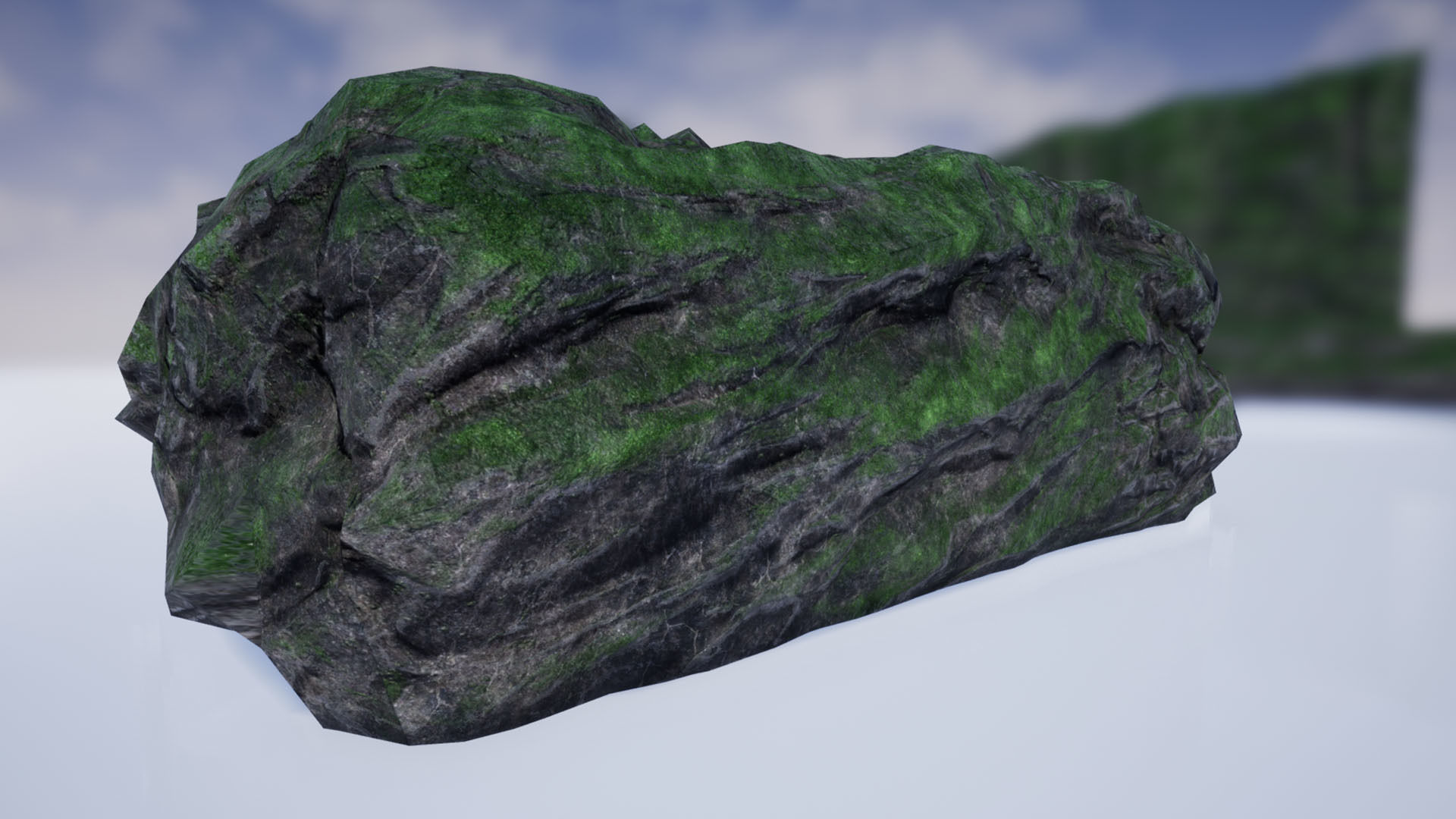 3D Stylized Forest Stones Low-poly 3D model_3