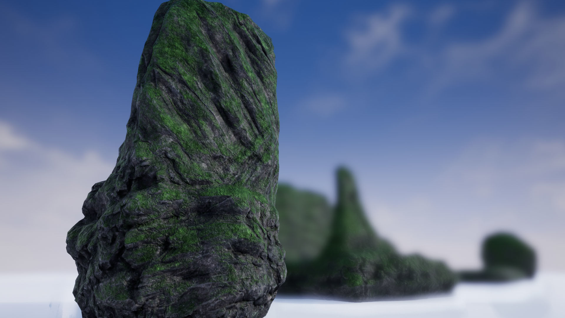 3D Stylized Forest Stones Low-poly 3D model_1