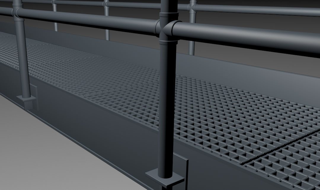 C4D catwalk 3D model_1