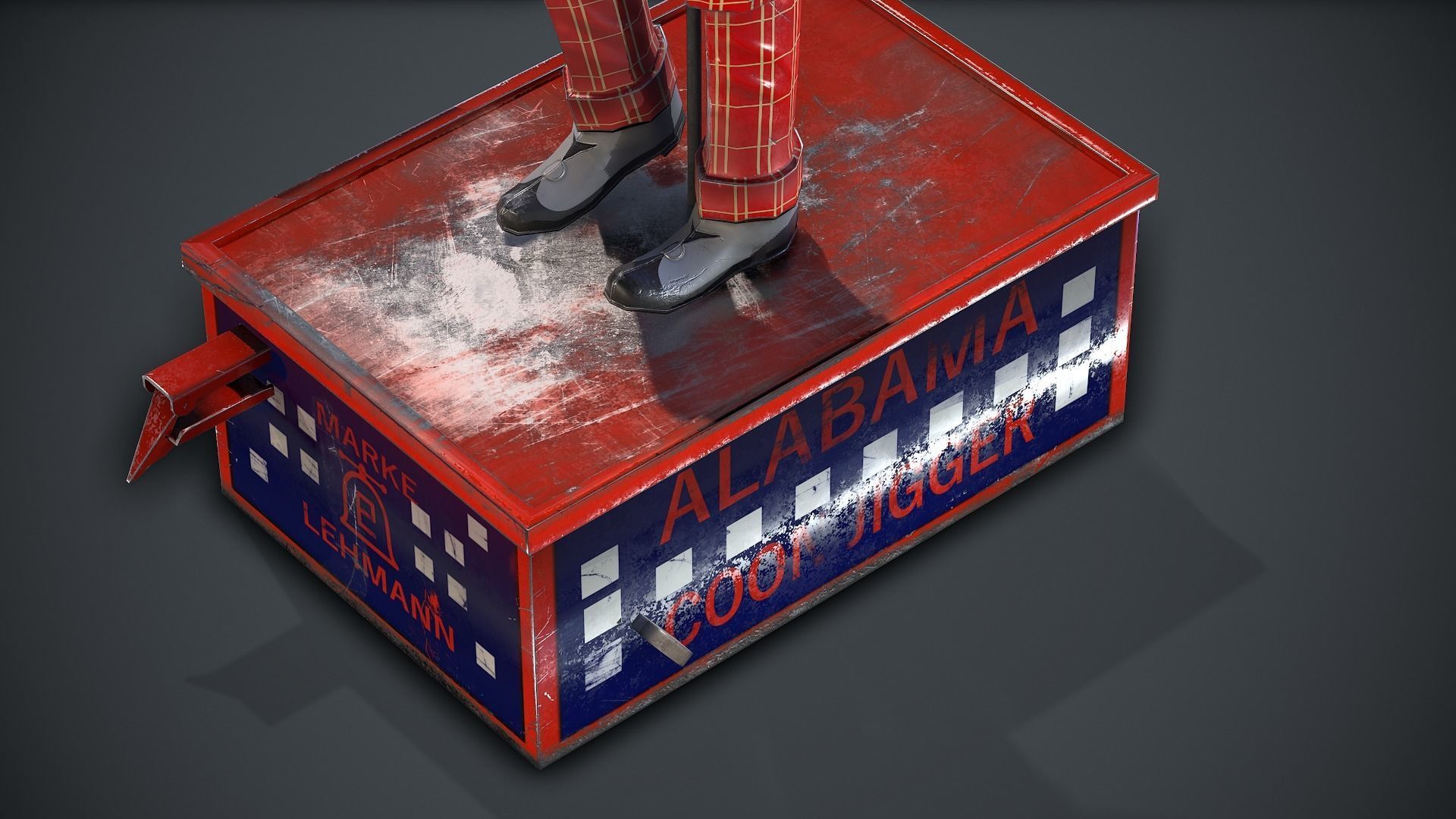 Alabama Coon Jigger  Low-poly 3D model_4