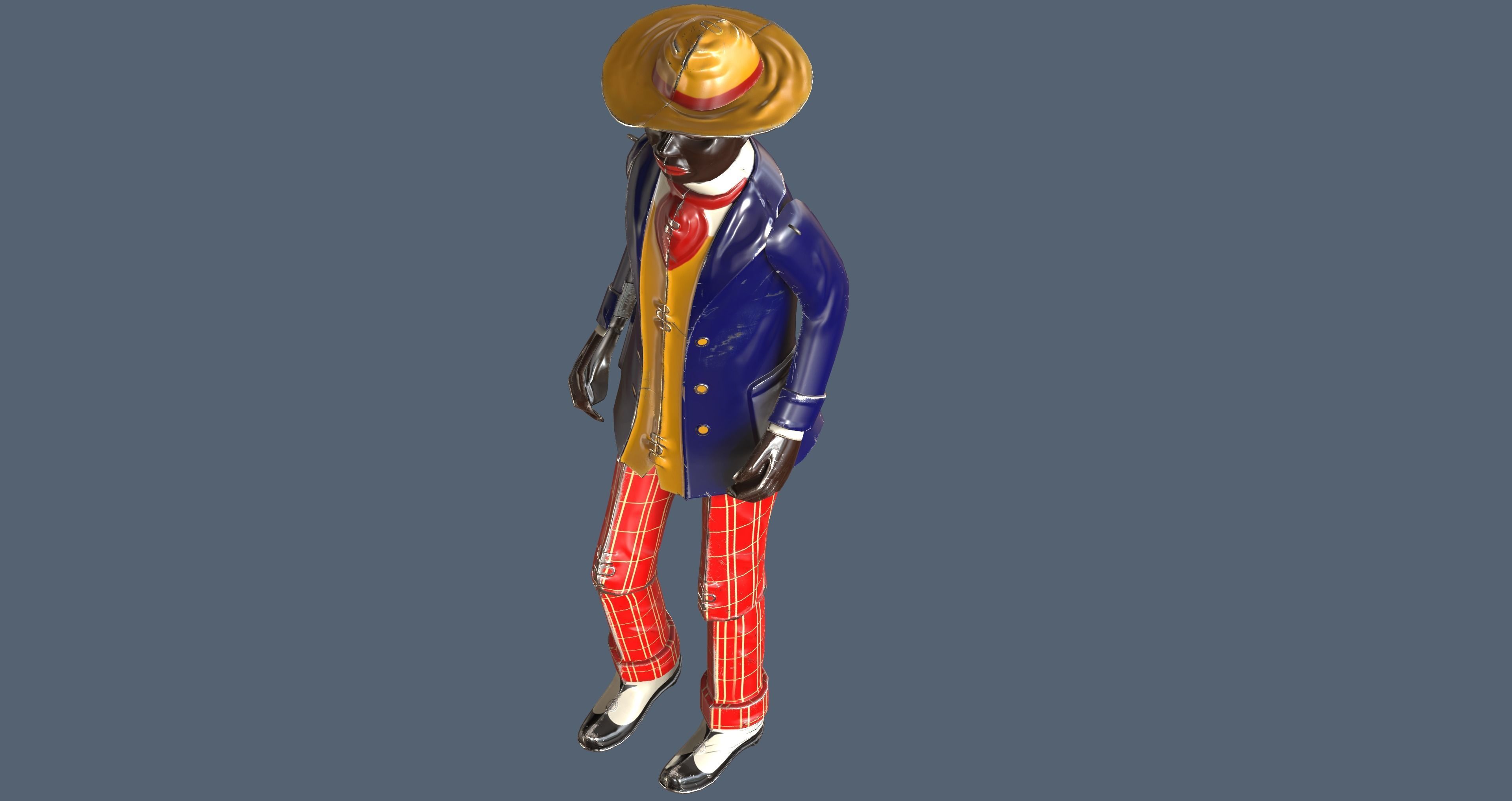 Alabama Coon Jigger  Low-poly 3D model_14