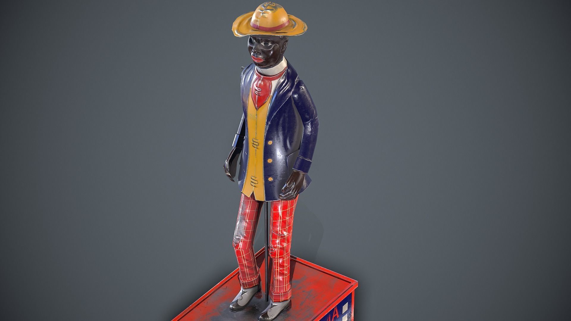 Alabama Coon Jigger  Low-poly 3D model_1