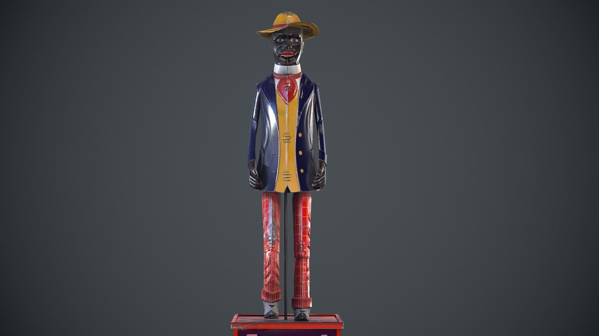 Alabama Coon Jigger  Low-poly 3D model_7