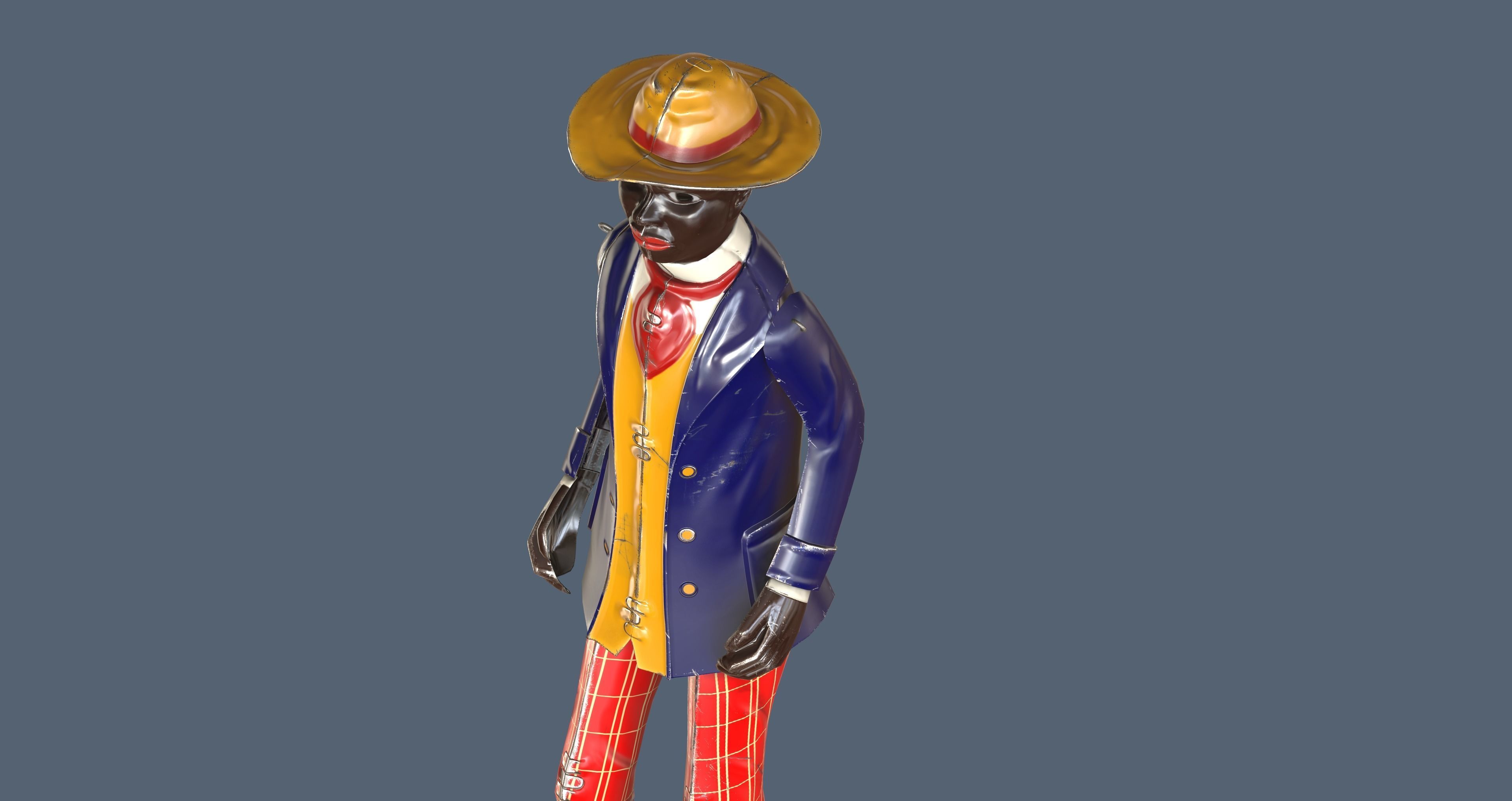 Alabama Coon Jigger  Low-poly 3D model_12