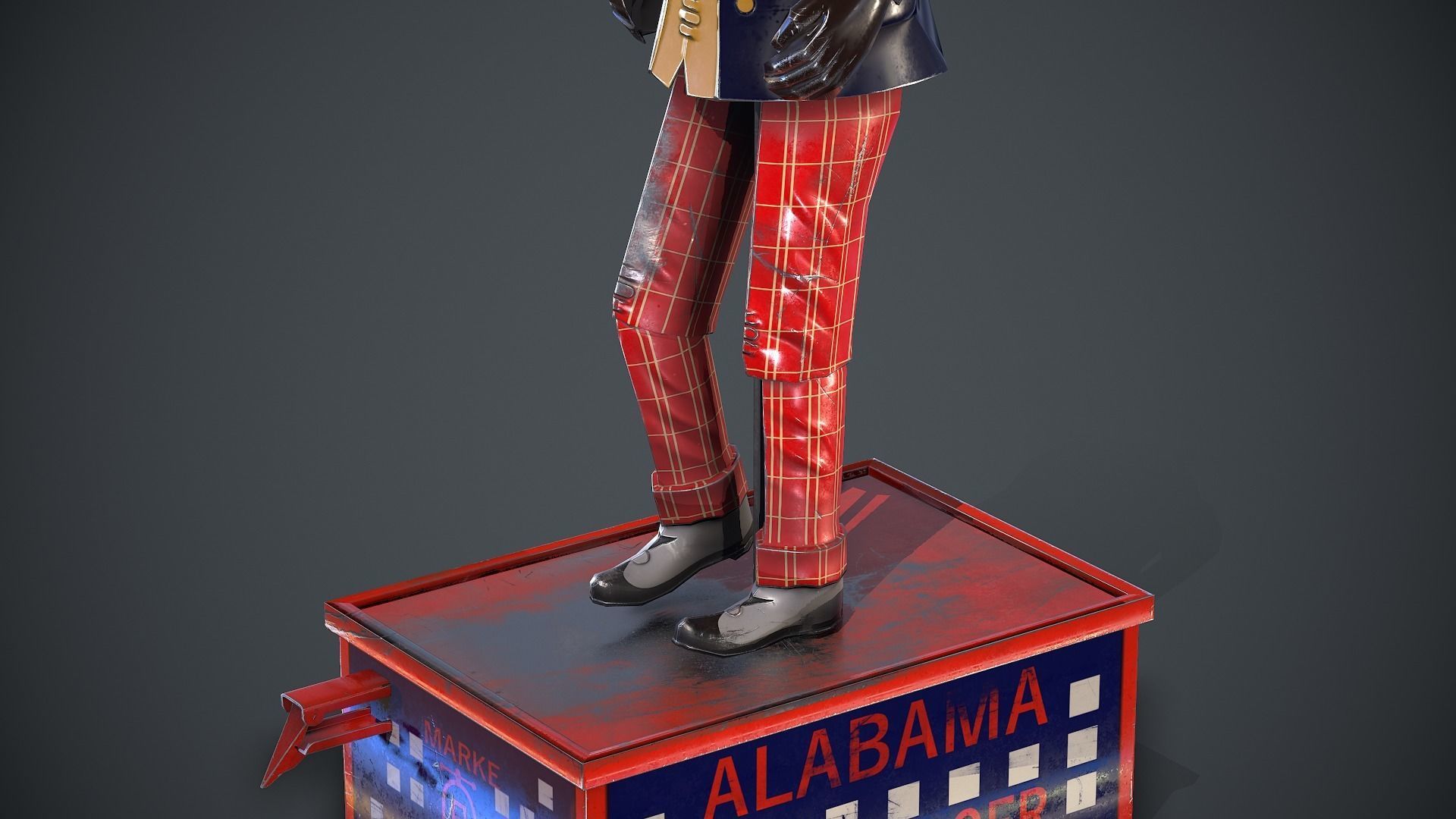 Alabama Coon Jigger  Low-poly 3D model_3