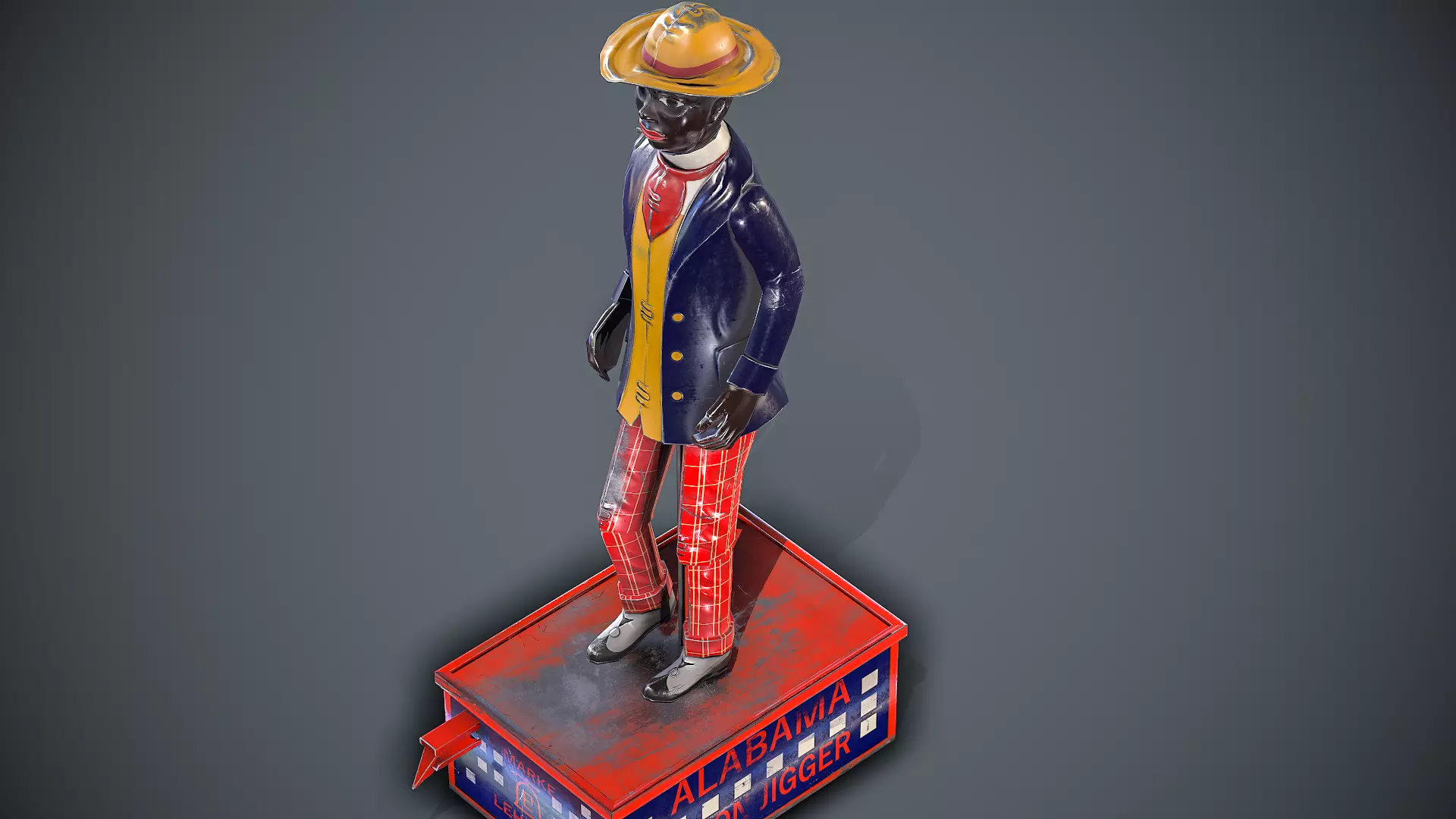 Alabama Coon Jigger  Low-poly 3D model_0