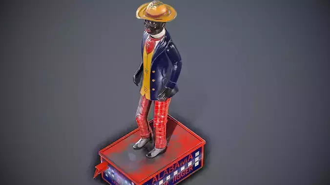 Alabama Coon Jigger  Low-poly 3D model