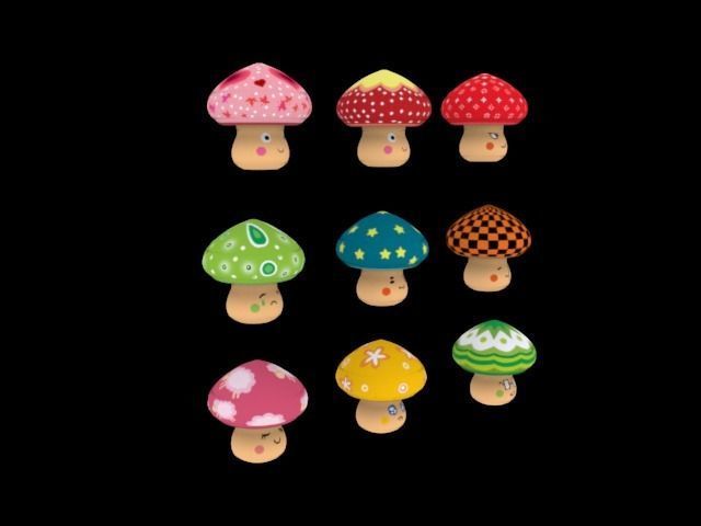 Christmas trees Low-poly 3D model_6