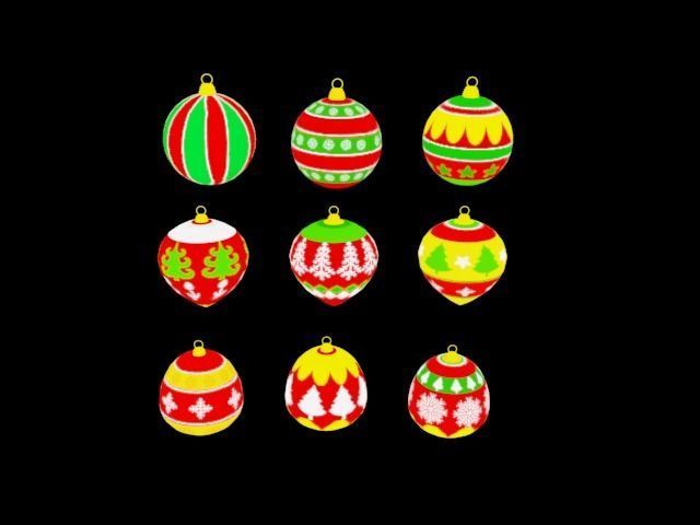 Christmas trees Low-poly 3D model_8