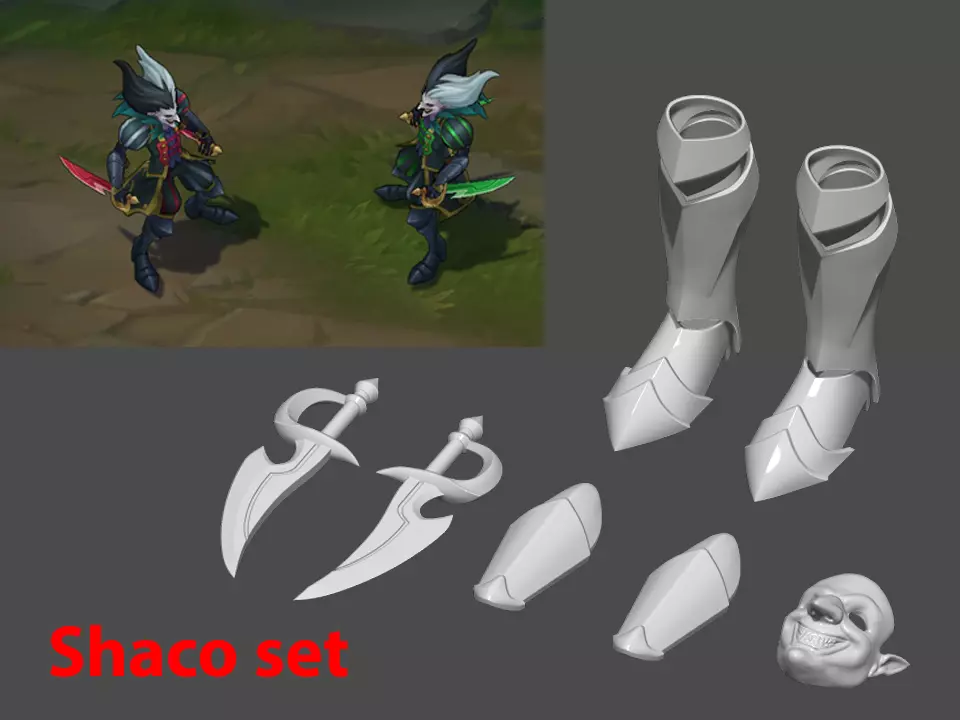 Shaco set 3D Printable 3D print model_0