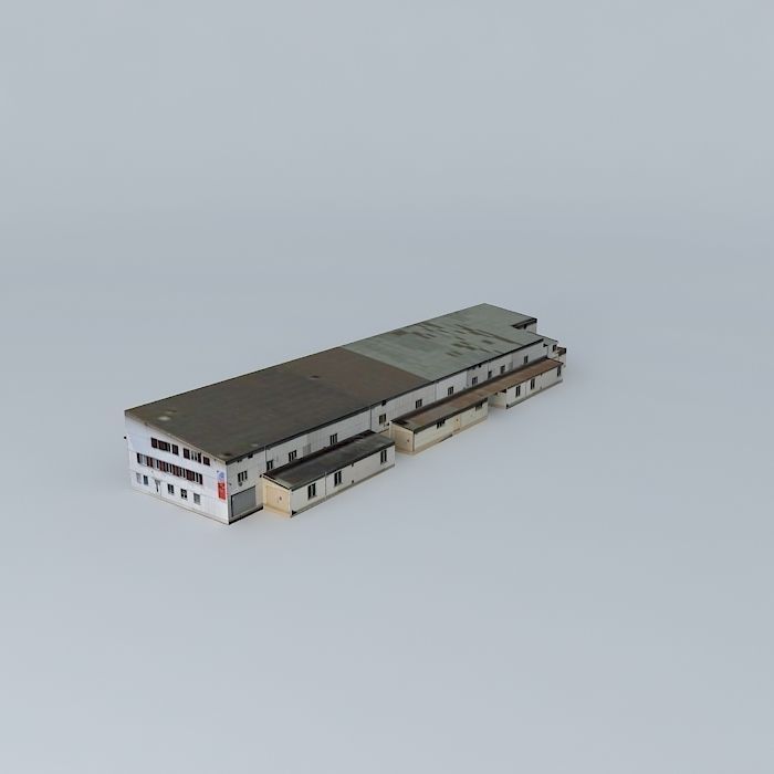 LSZB airport Bern Belp with building Free 3D model_2