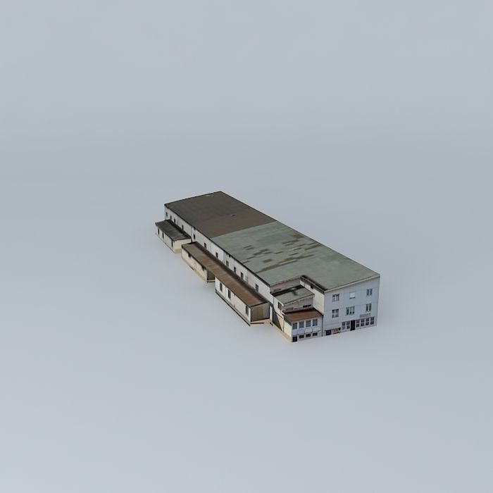 LSZB airport Bern Belp with building Free 3D model_1