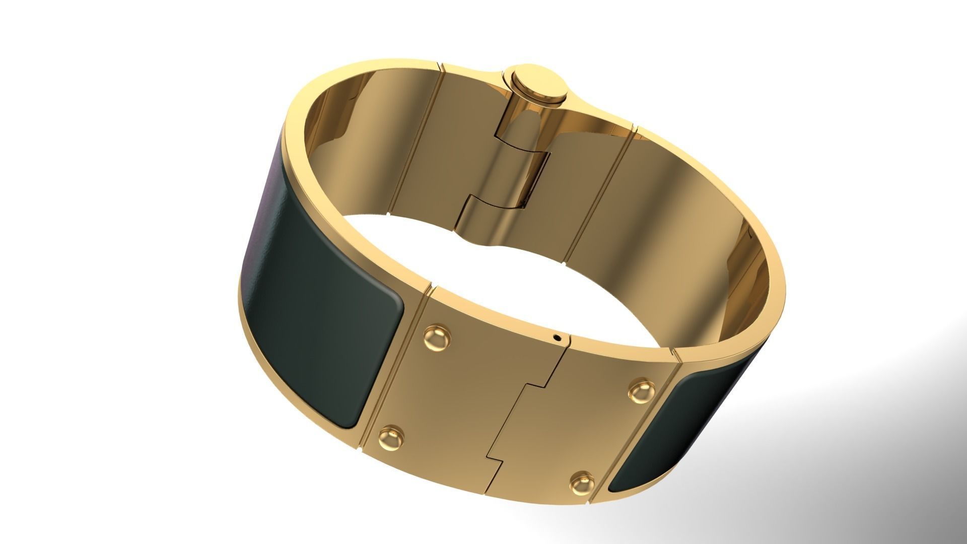 Hinged Hermes clic clac 3D print model_2