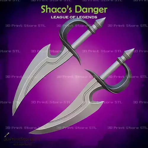 Shaco Danger Cosplay League of Legends - STL File 3D print model