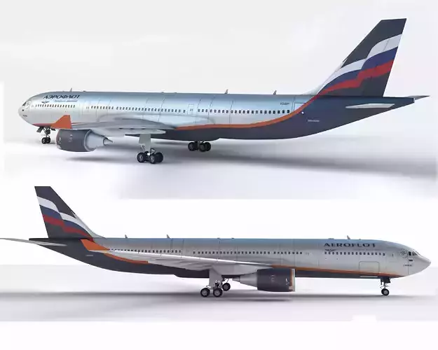 Airbus A330 Aeroflot 3D model