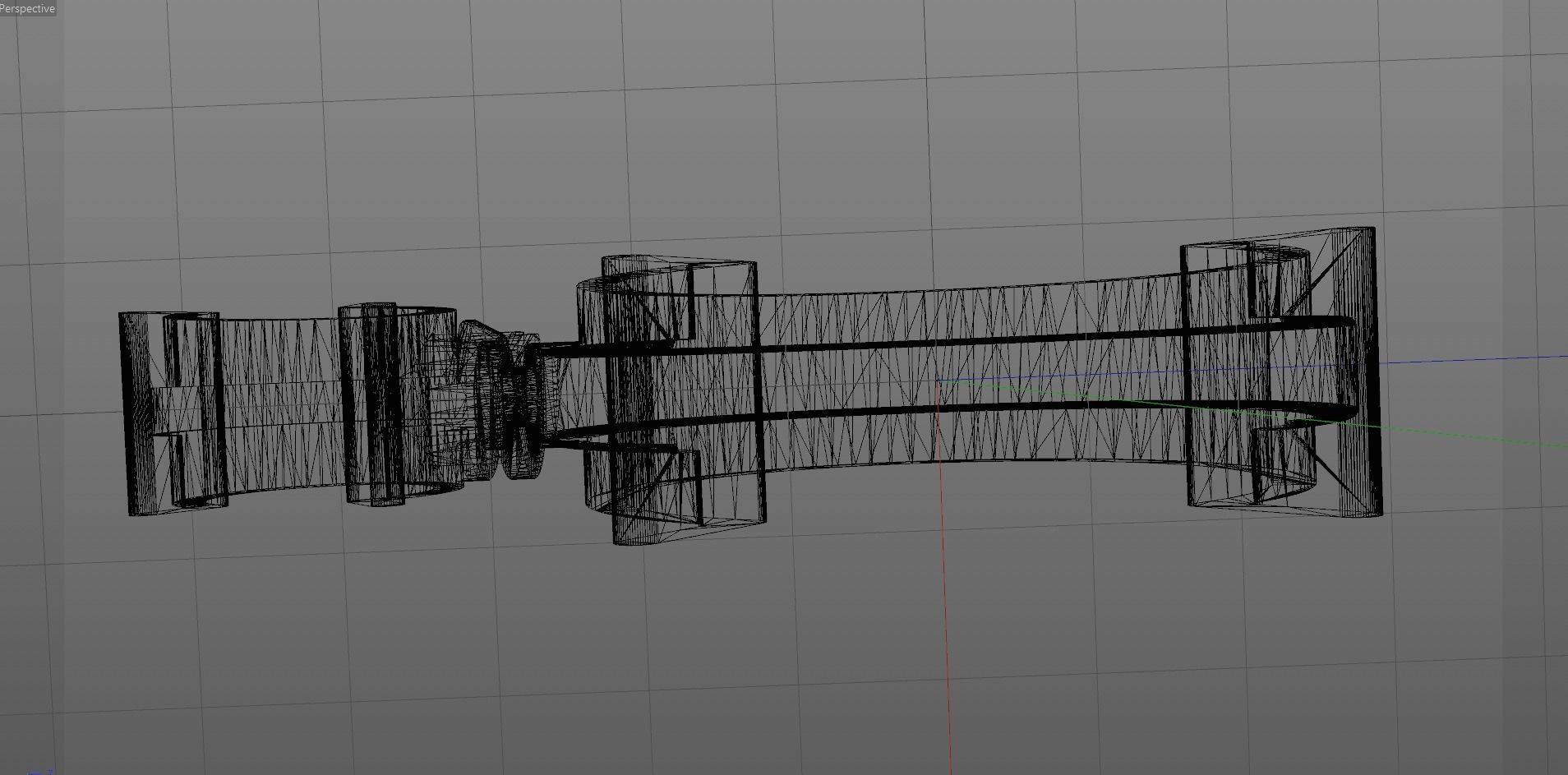 Rotating hose or wire clip Low-poly 3D model_6