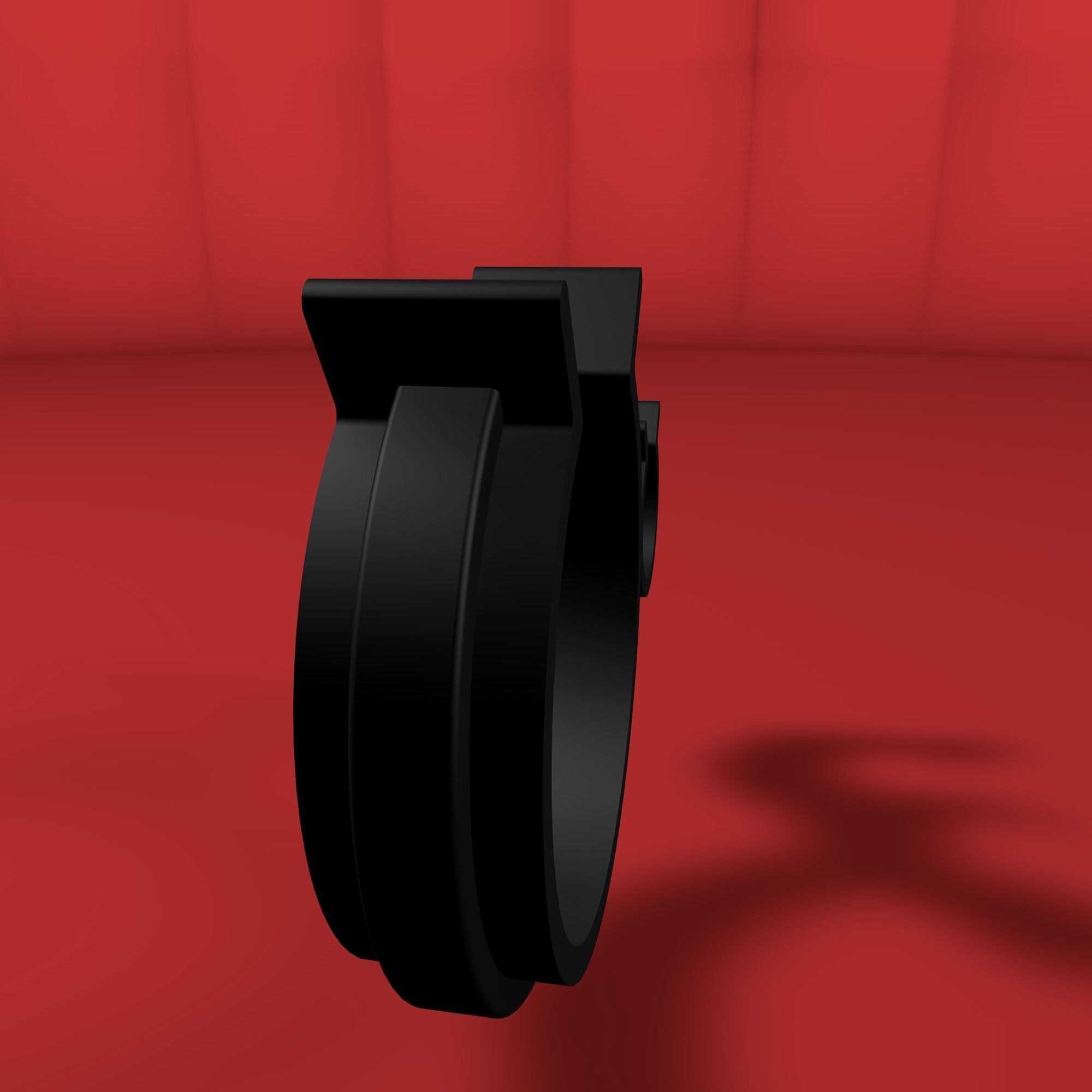 Rotating hose or wire clip Low-poly 3D model_22