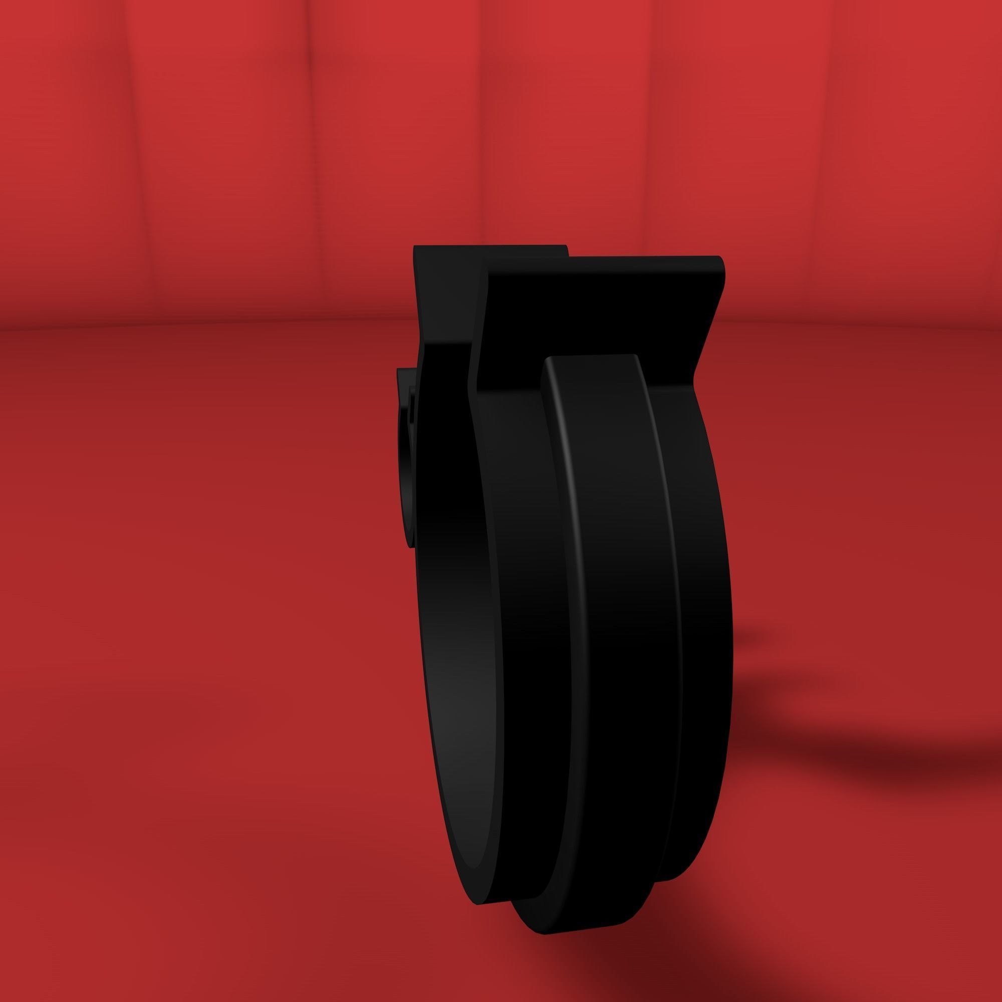 Rotating hose or wire clip Low-poly 3D model_26