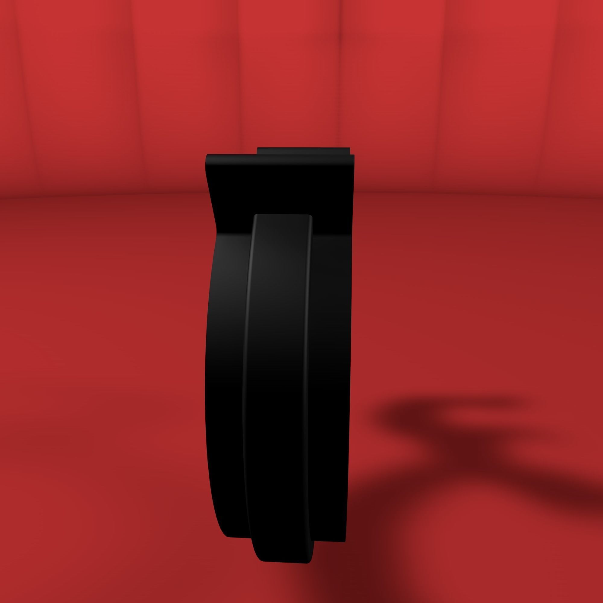 Rotating hose or wire clip Low-poly 3D model_4