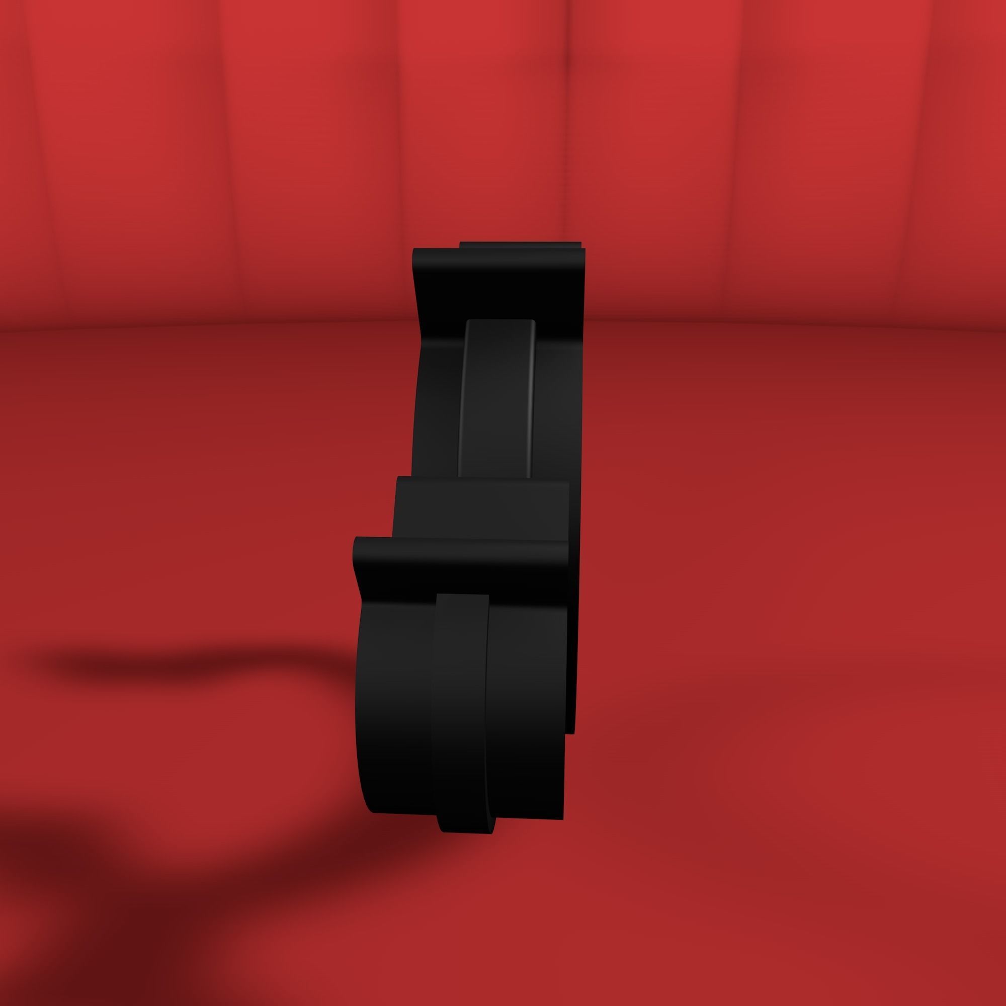 Rotating hose or wire clip Low-poly 3D model_30