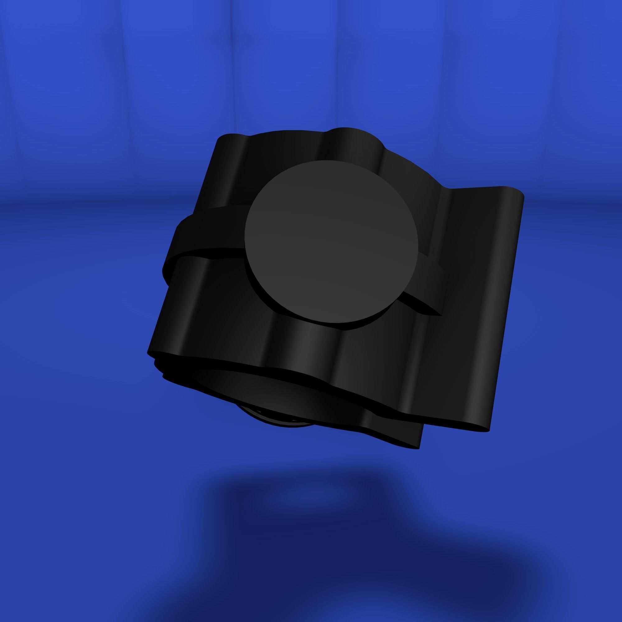 Rotating clip to anchor cylindrical elements Low-poly 3D model_19