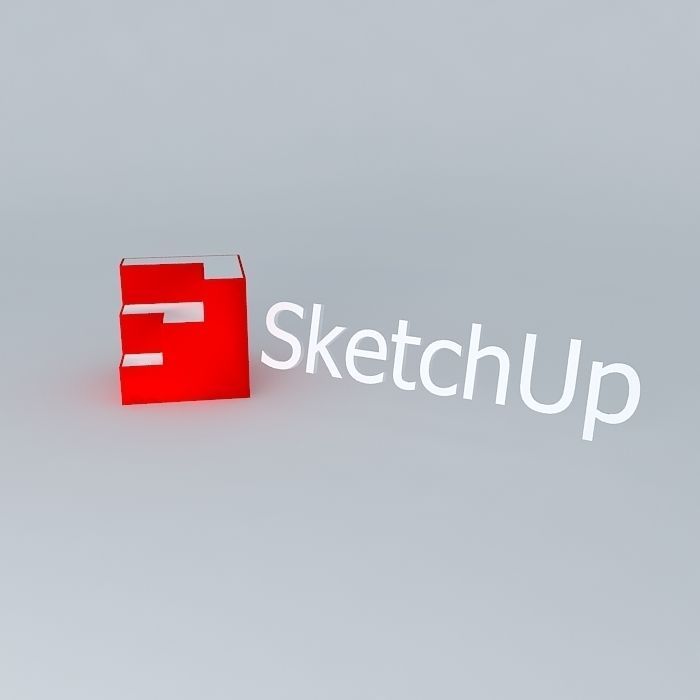 SketchUp logo Free 3D model_2