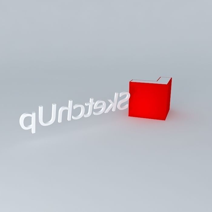 SketchUp logo Free 3D model_1