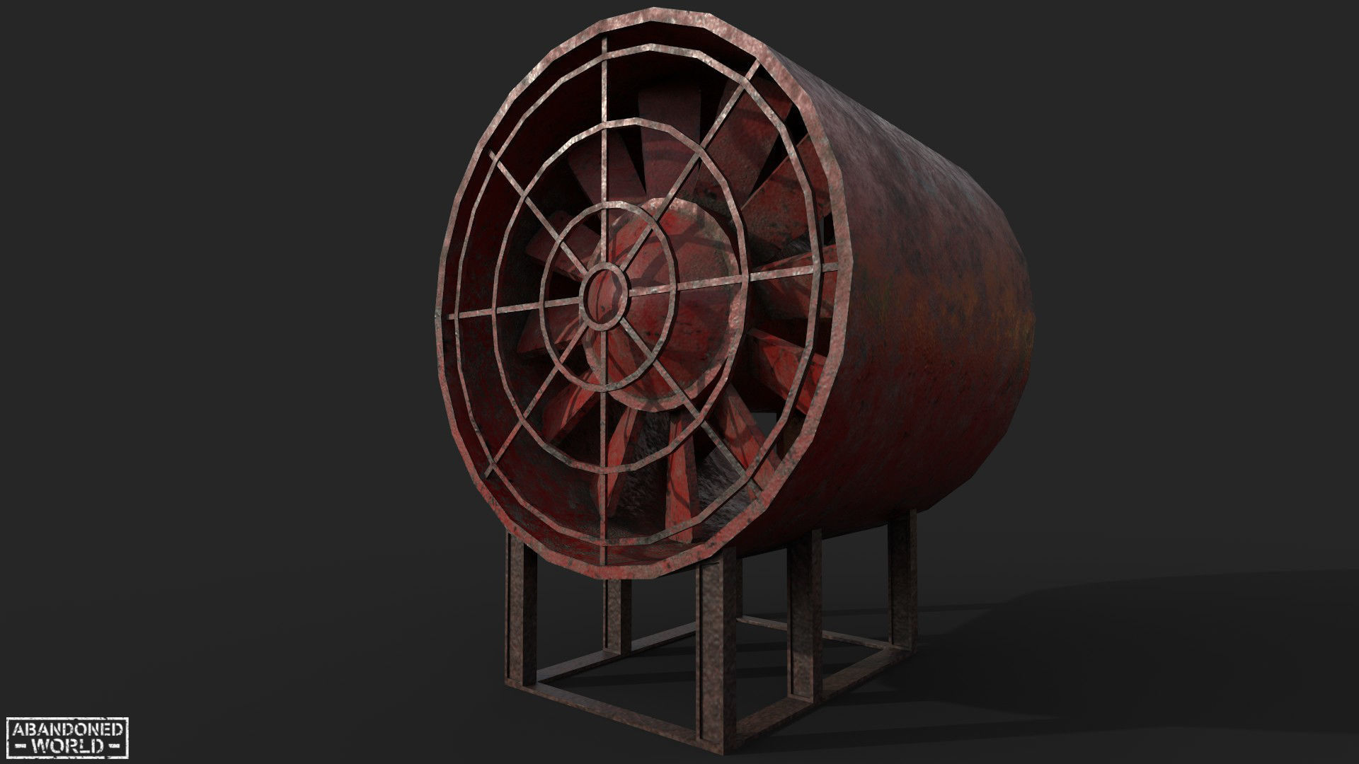 Fan for Metro Free low-poly 3D model_6