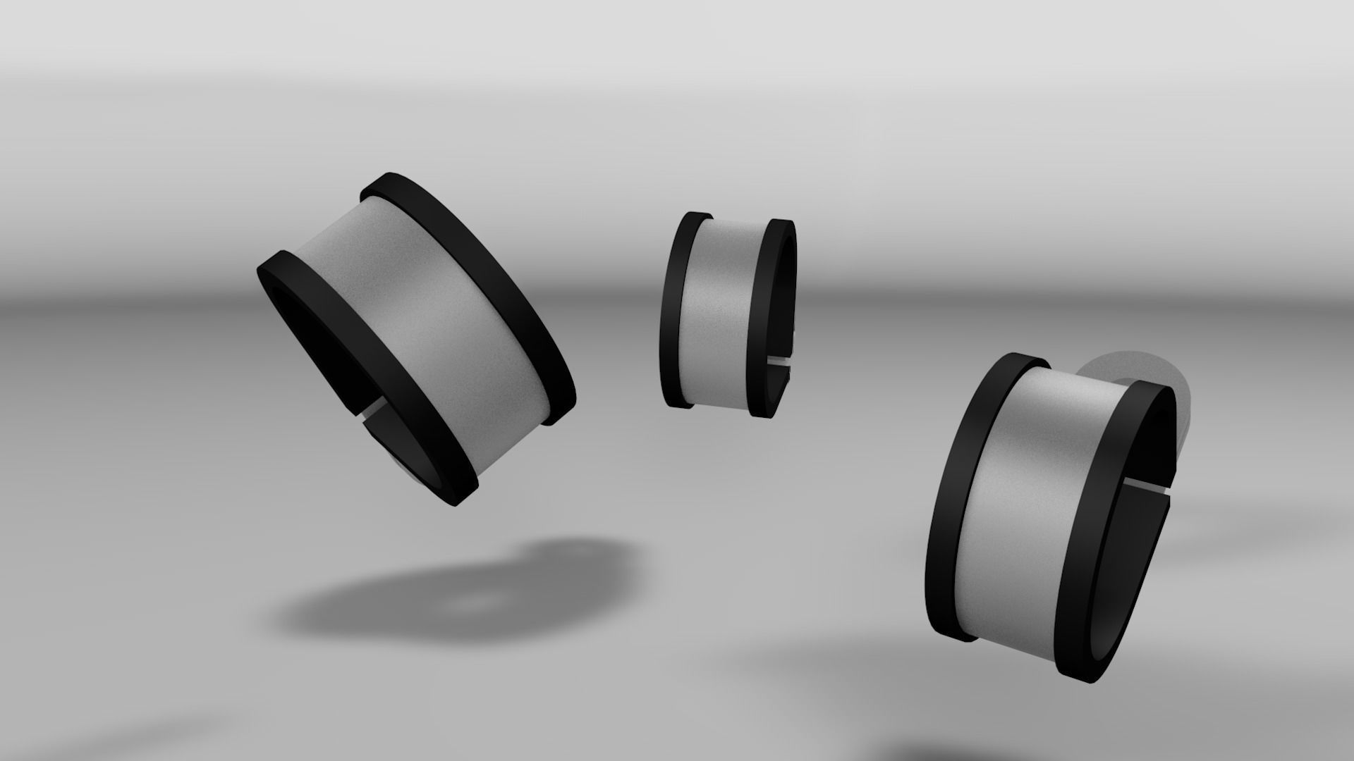 Steel clamp with rubber protection Low-poly 3D model_18