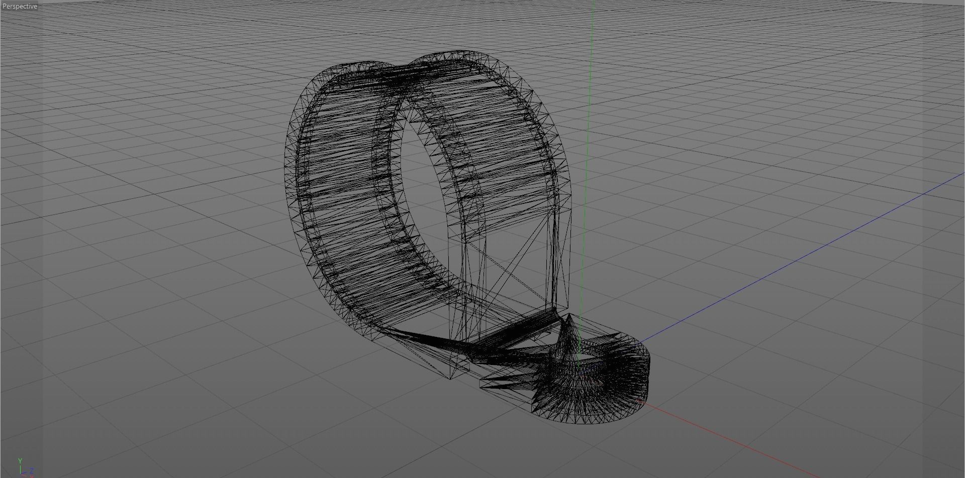 Steel clamp with rubber protection Low-poly 3D model_5