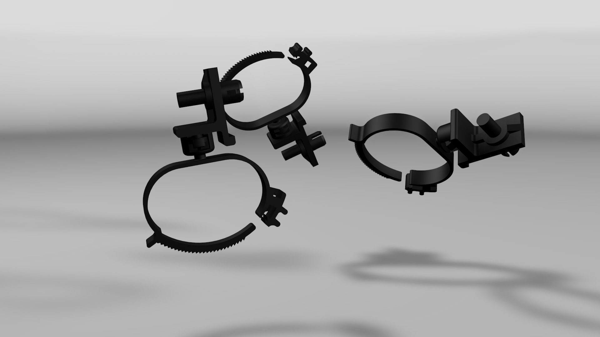 Clip for wires Low-poly 3D model_14