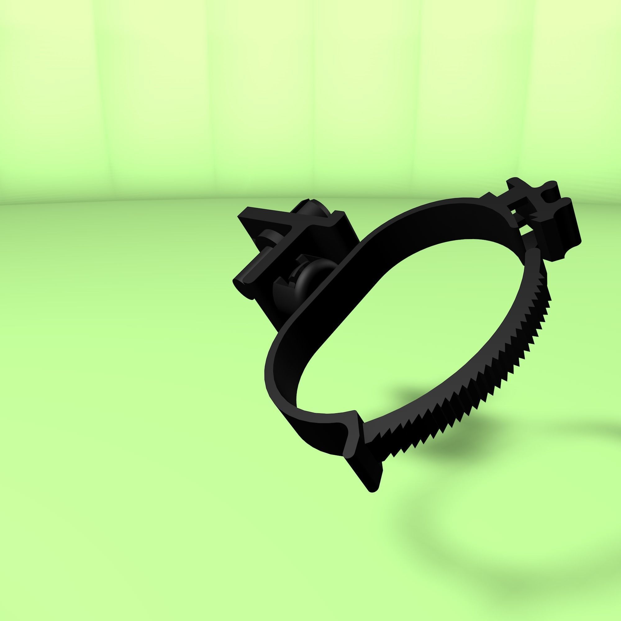 Clip for wires Low-poly 3D model_22