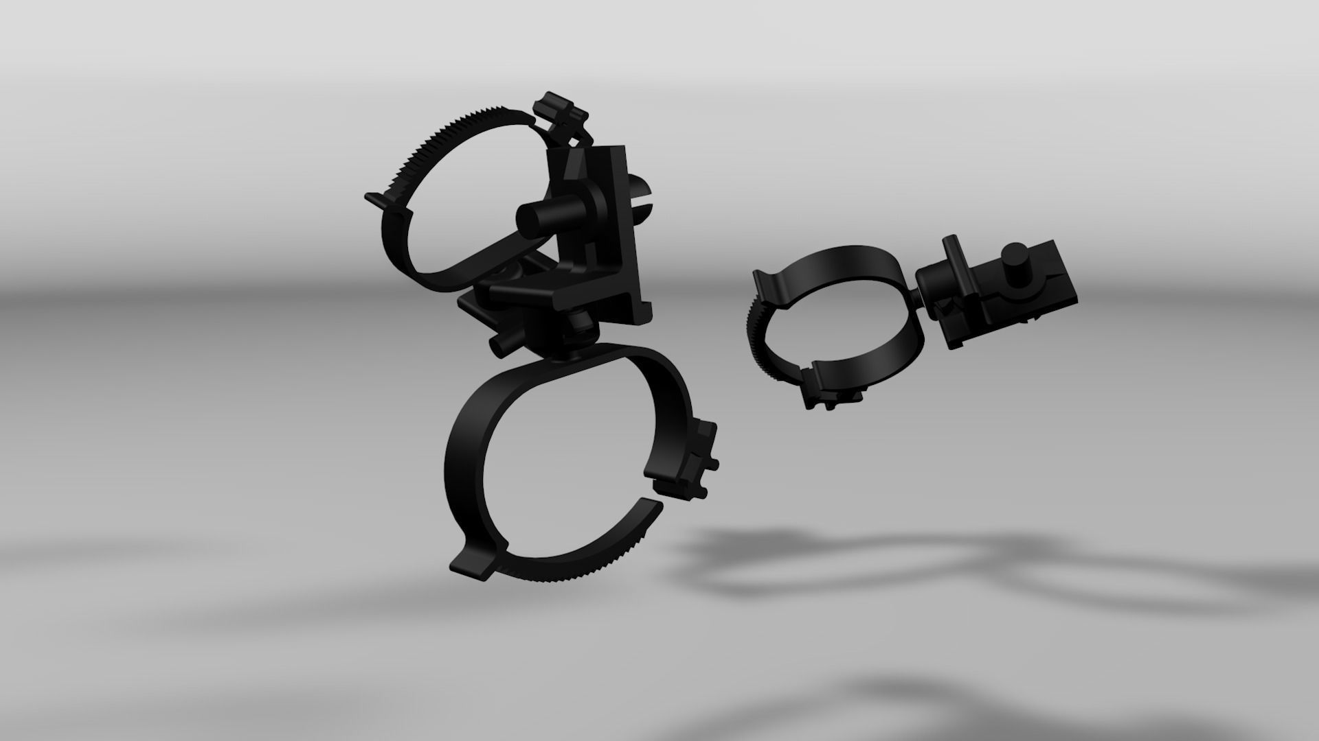 Clip for wires Low-poly 3D model_13