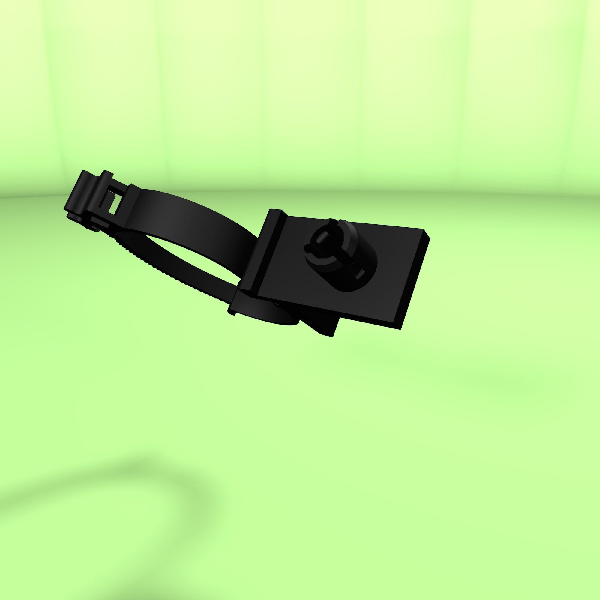 Clip for wires Low-poly 3D model_3