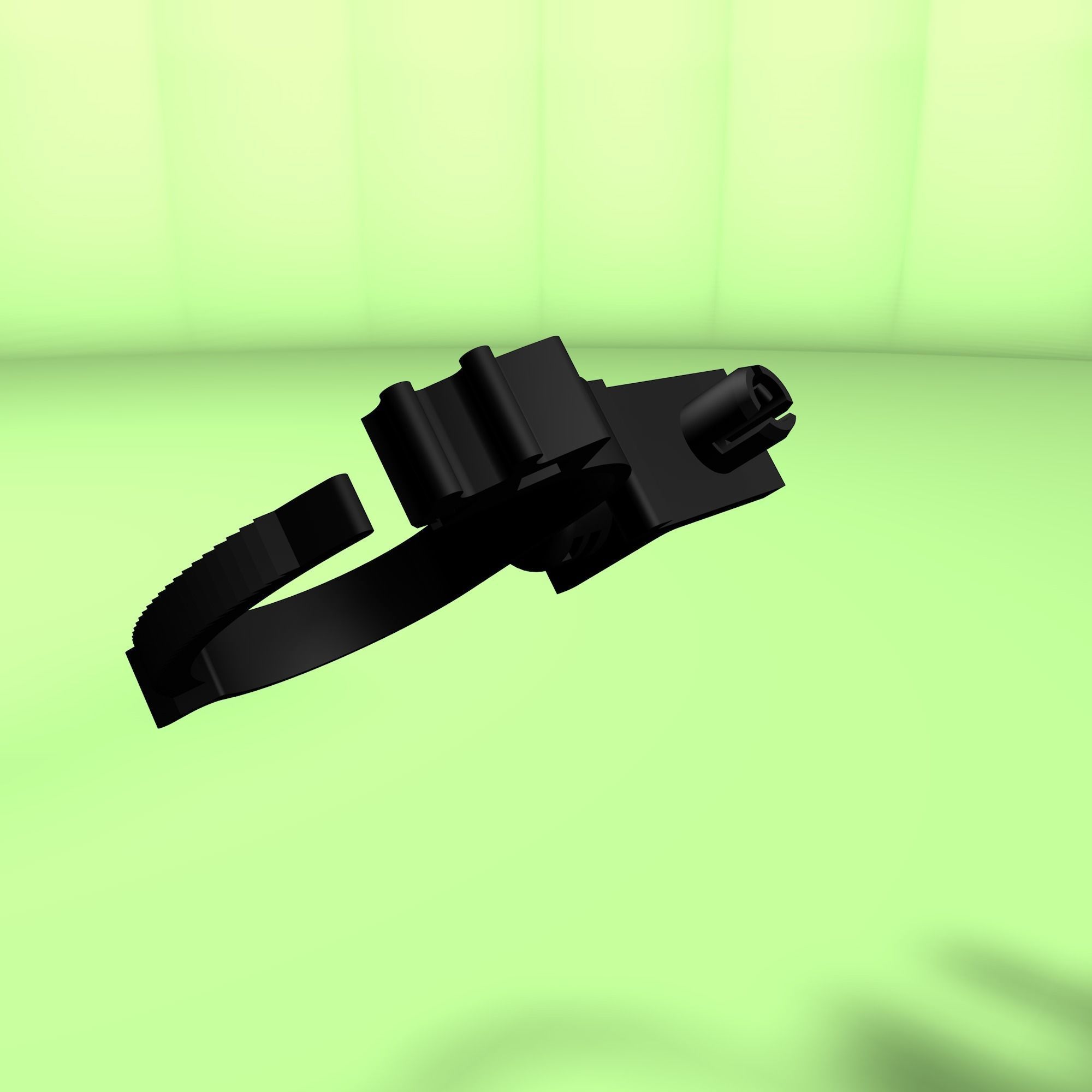 Clip for wires Low-poly 3D model_19