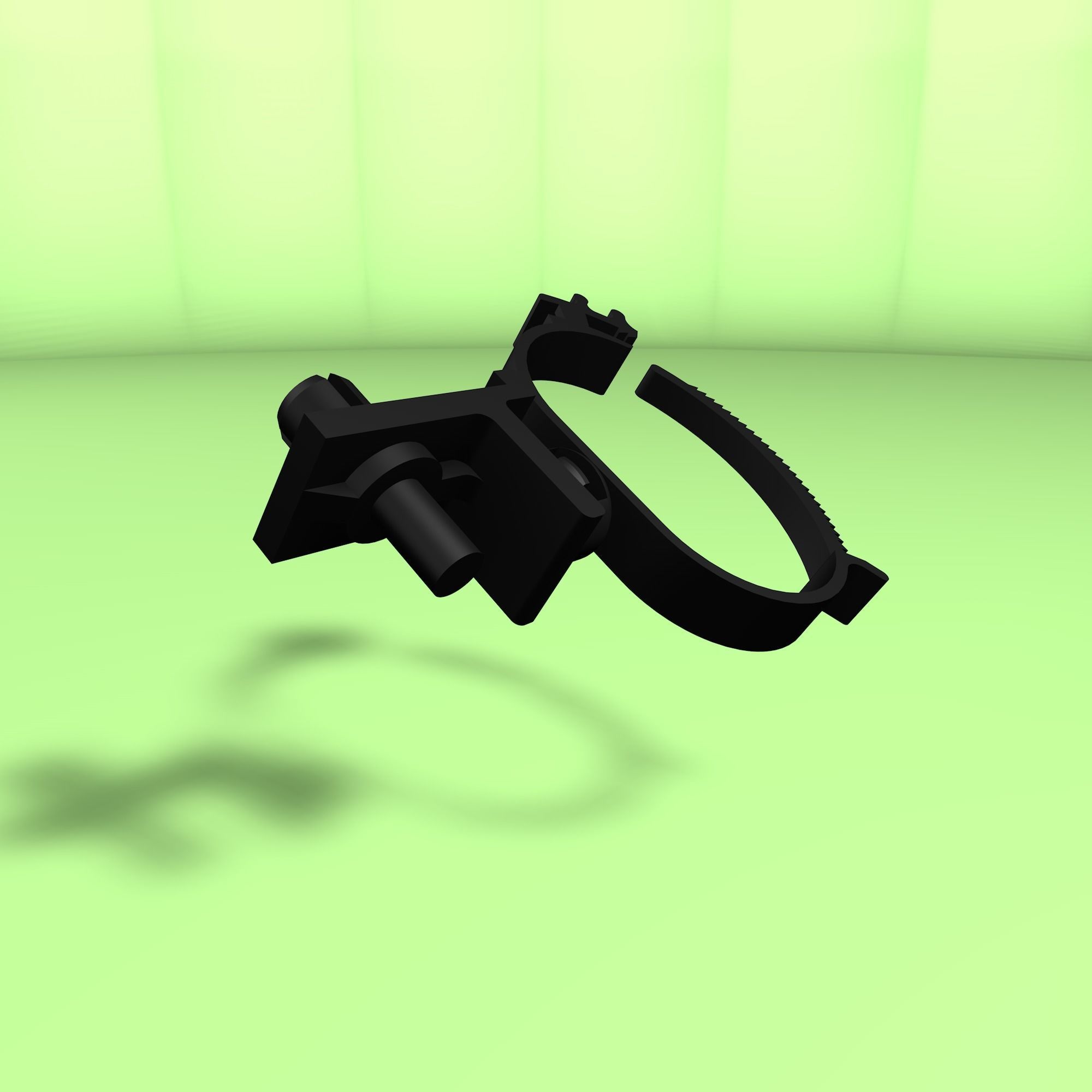 Clip for wires Low-poly 3D model_4