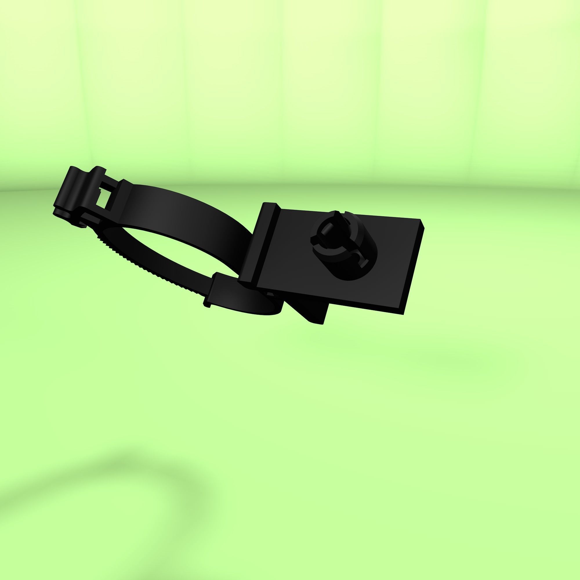 Clip for wires Low-poly 3D model_21