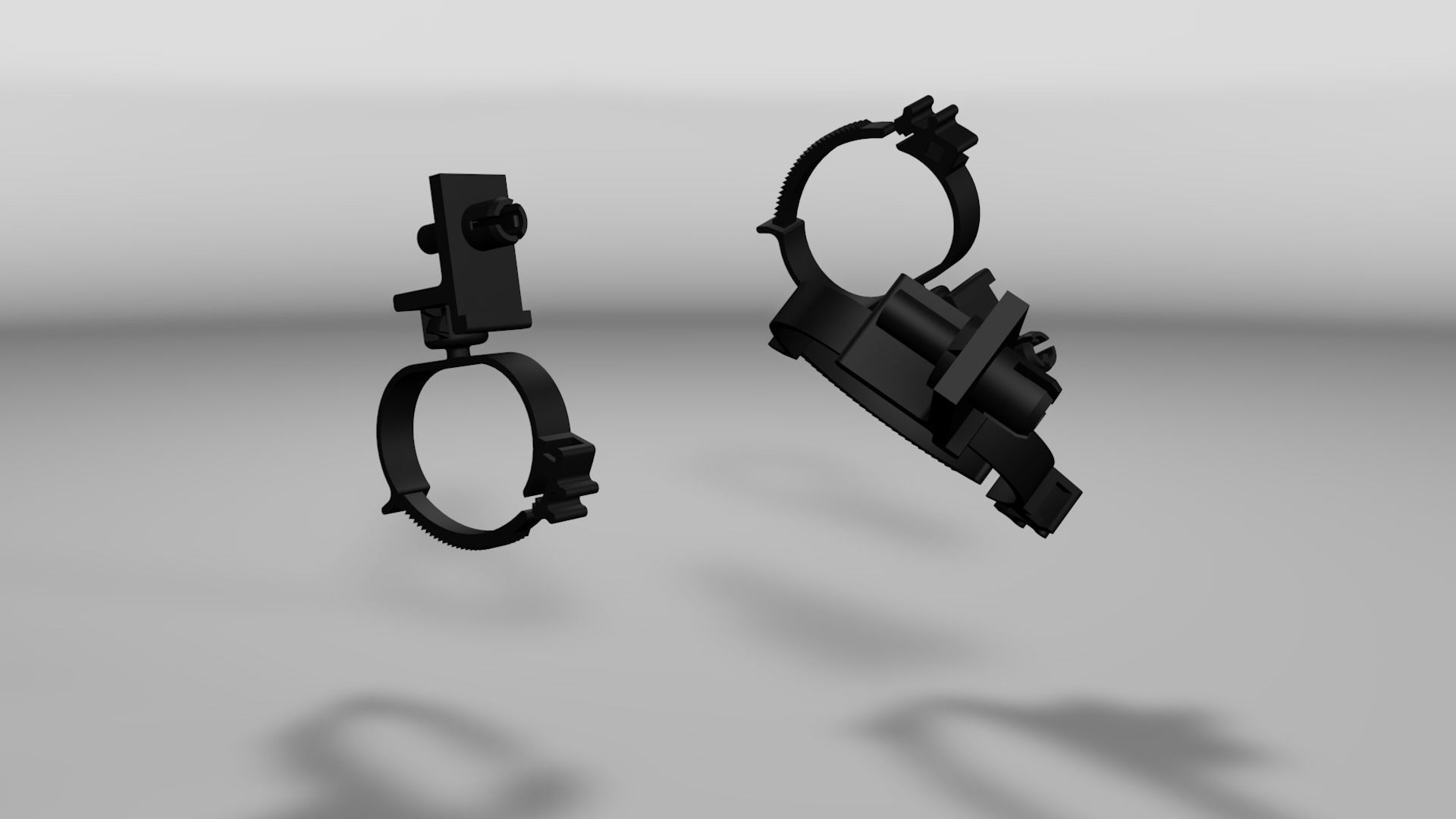 Clip for wires Low-poly 3D model_16