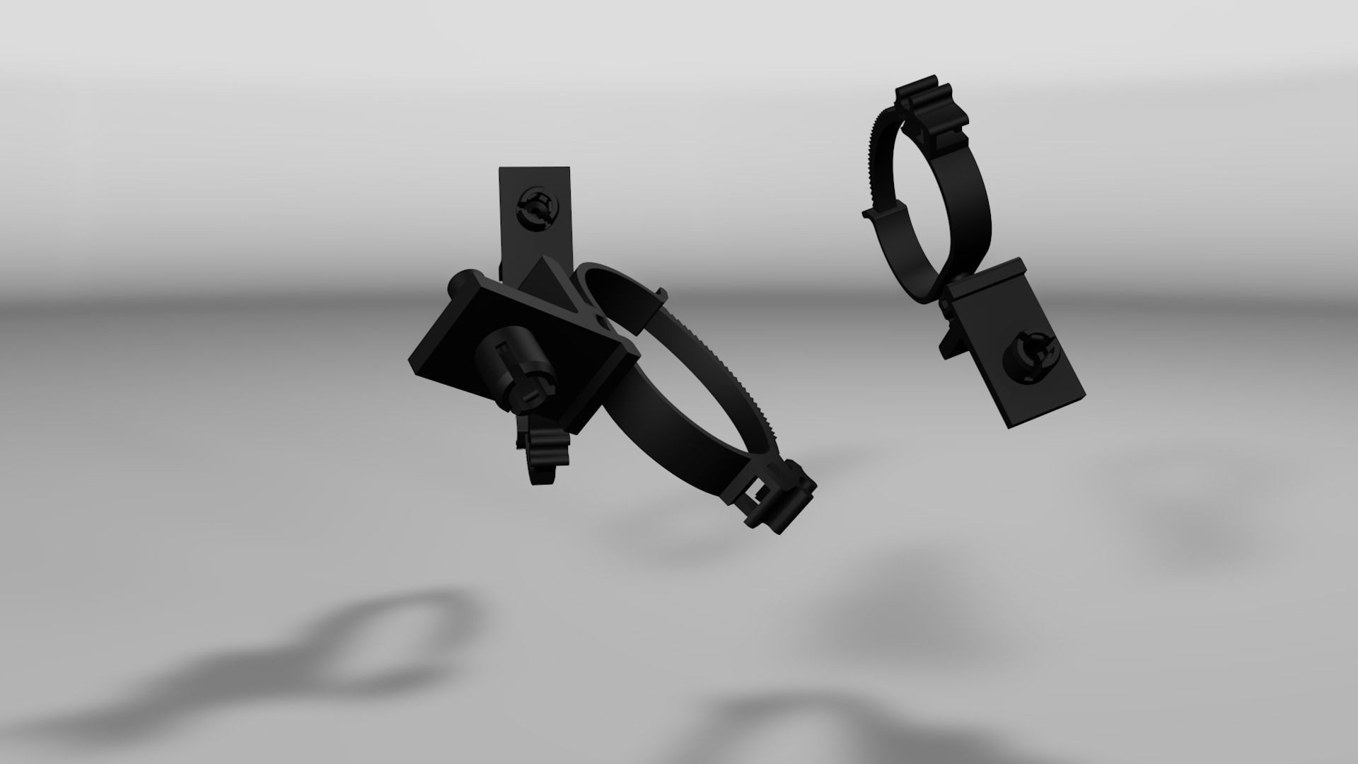 Clip for wires Low-poly 3D model_15