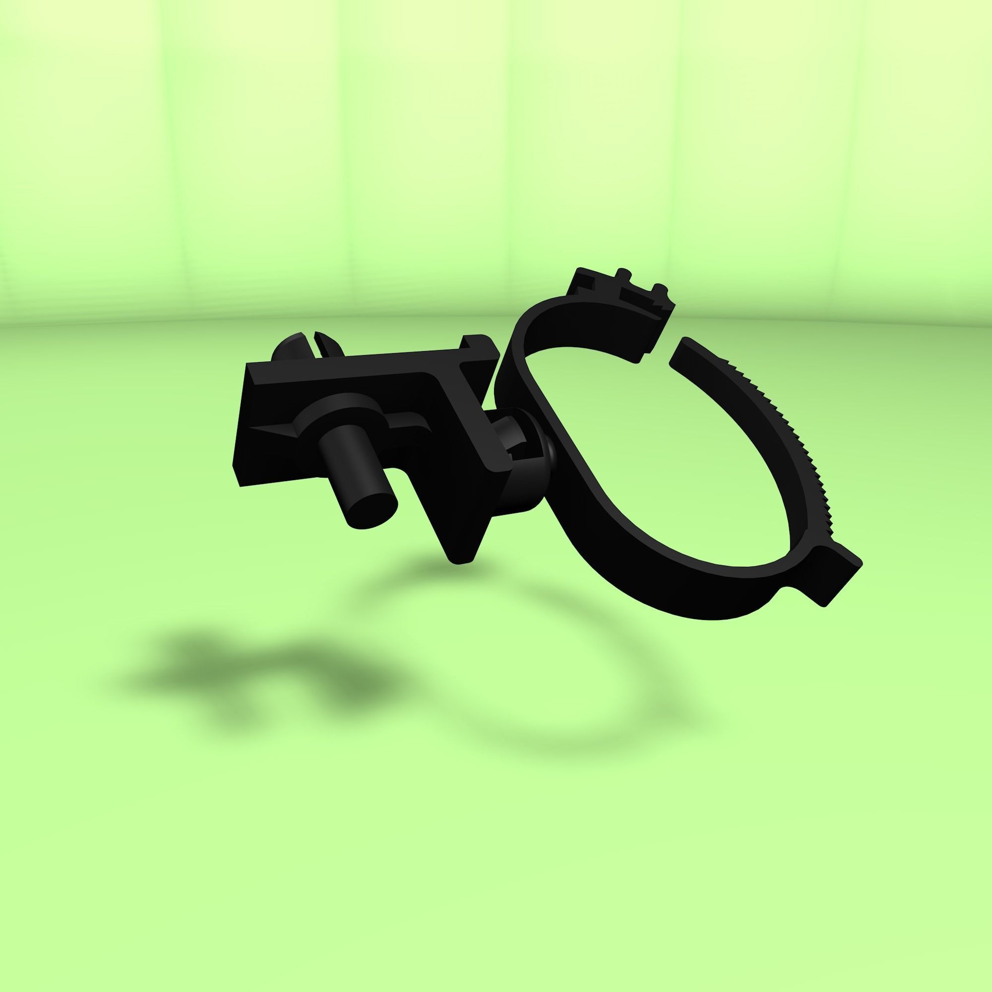 Clip for wires Low-poly 3D model_5