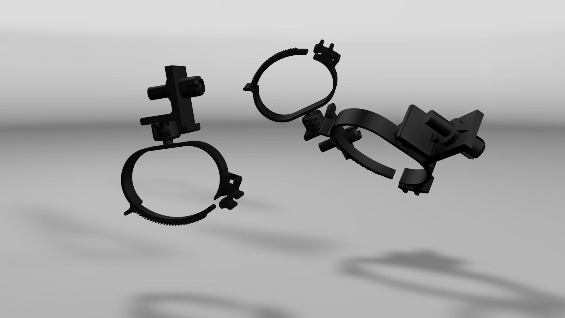 Clip for wires Low-poly 3D model_17