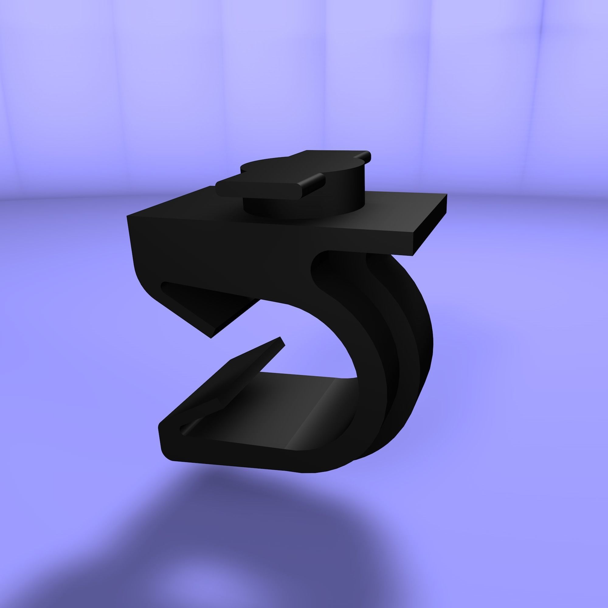 Twist and lock clip Low-poly 3D model_24