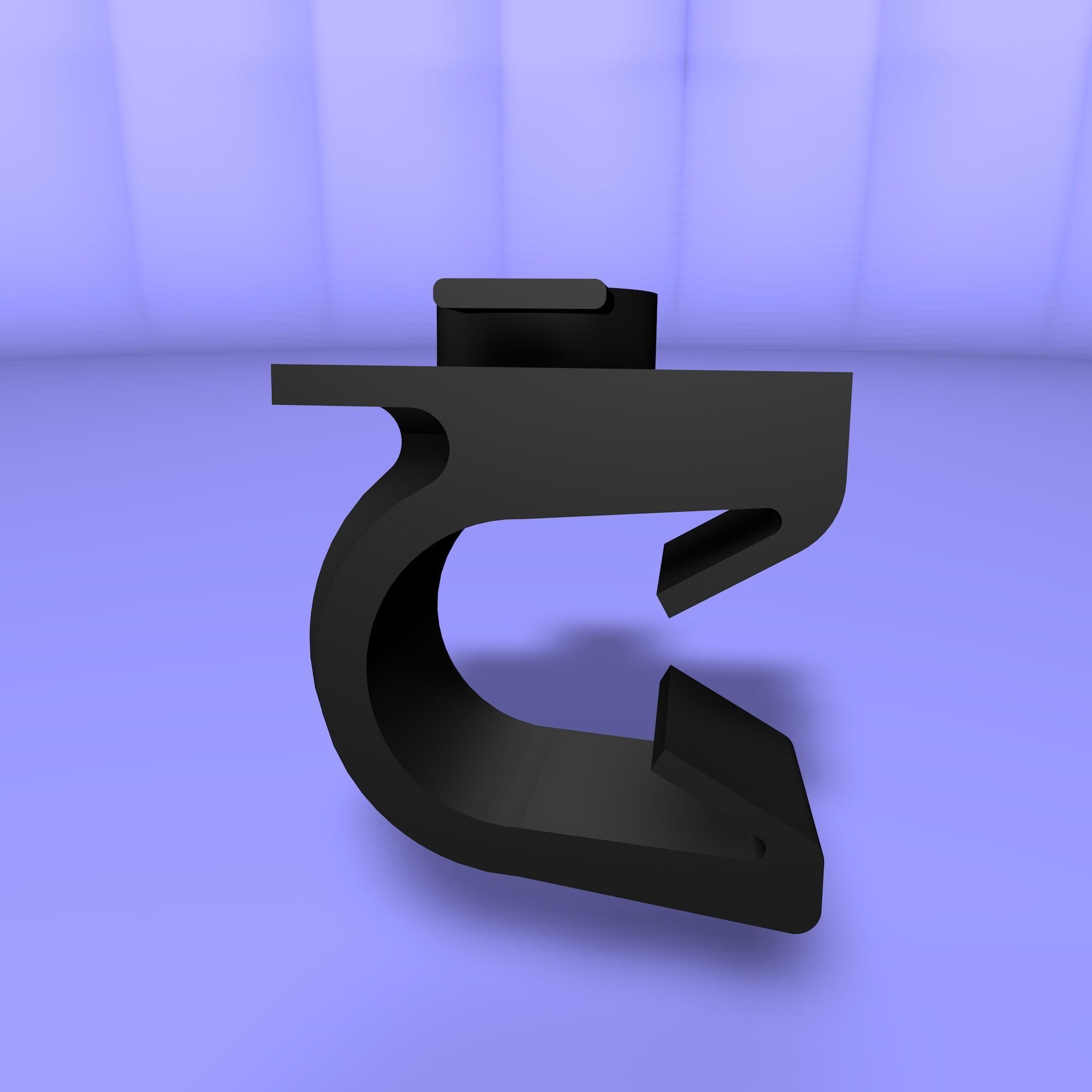 Twist and lock clip Low-poly 3D model_20