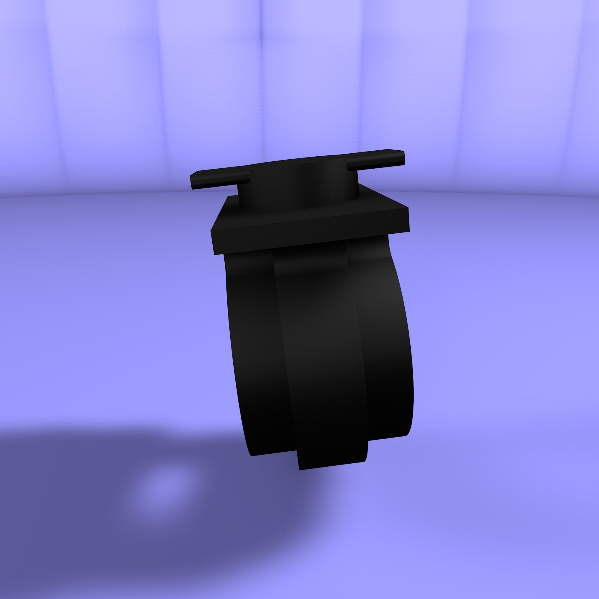 Twist and lock clip Low-poly 3D model_30