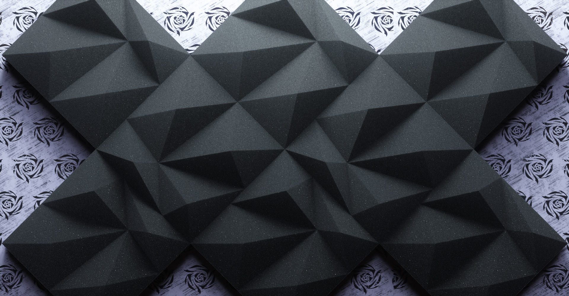 Acoustic Panels Kitbash Pack Low-poly 3D model_30